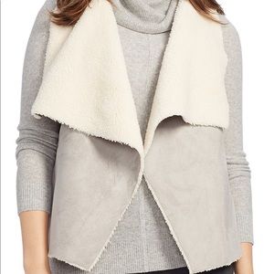 Ralph Lauren faux shearling and suede vest